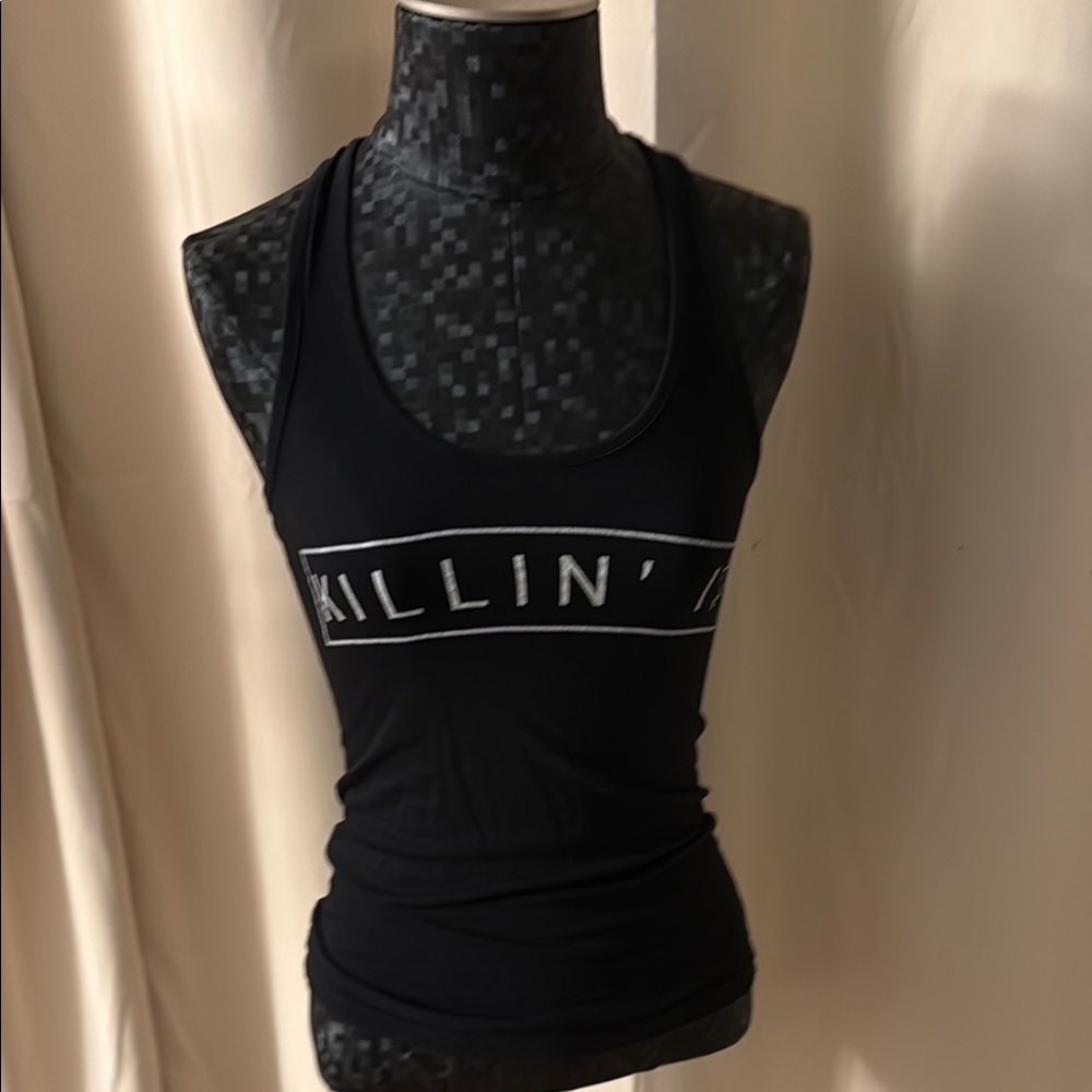 Black Graphic Women's Tank Top Killin it XS